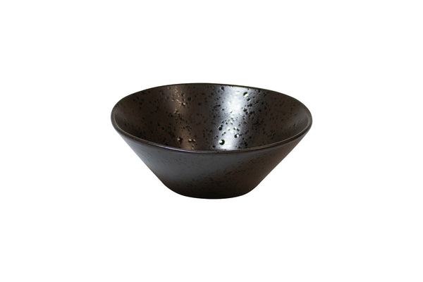 Q Authentique Noir Mouchete Pierre bol 16,5 cm