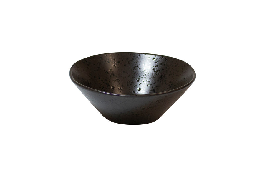 Q Authentique Noir Mouchete Pierre bol 16,5 cm