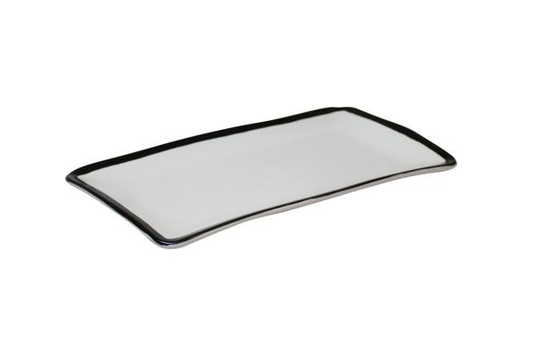 Eclipse assiette rectangulaire 27,5 x 15,5 cm