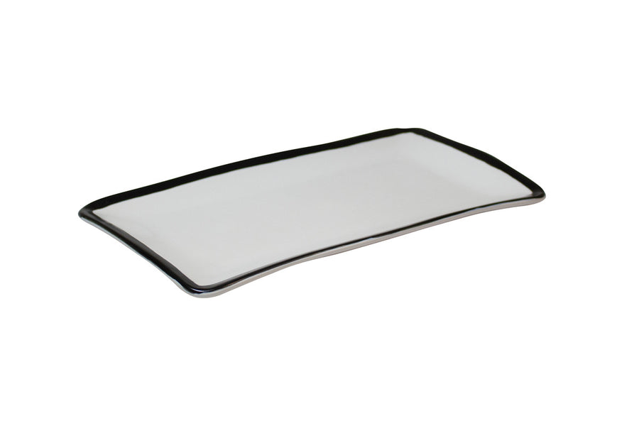 Eclipse assiette rectangulaire 27,5 x 15,5 cm