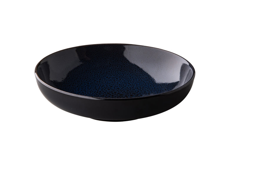 Assiette creuse Speckle émail réactif