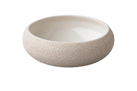 Bol incurvé Vulcanic blanc 19,5 x 6,7 cm