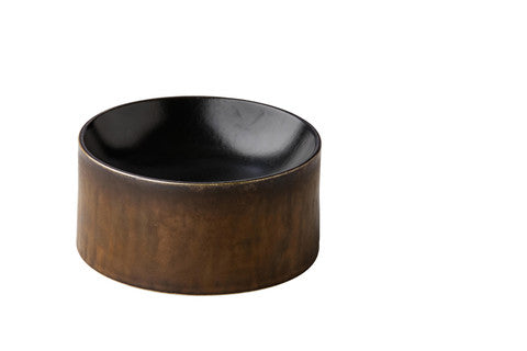 Assiette tour Black Satin Gold 16 x 7,8 cm