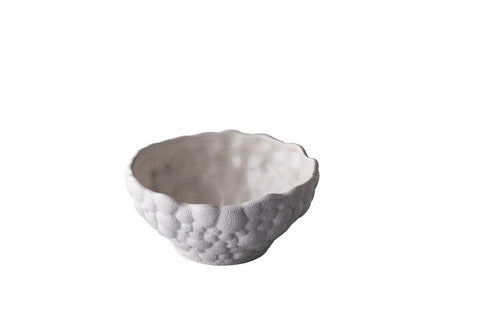 Bol creux Bubble blanc petit 14,5 x 7 cm