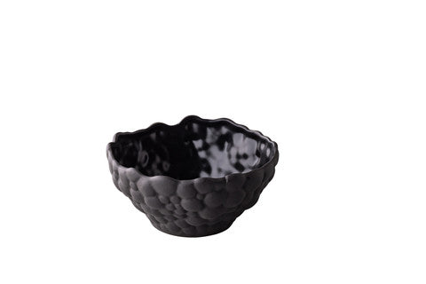 Bol creux Bubble noir petit 14,5 x 7 cm