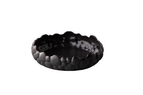 Bol incurvé Bubble noir 20 x 5,5 cm