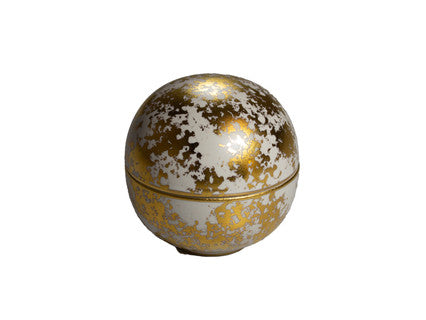 Bol boule avec couvercle Gold Luster 7 cm