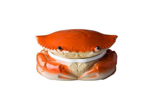 Pot crabe rouge avec couvercle 25 x 9 cm
