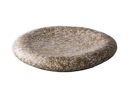 Assiette Pillow grise Rock 25,4 x 4 cm