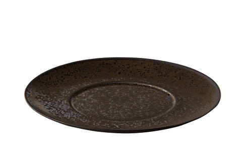 Assiette plate bronze Rock 31,1 x 3 cm