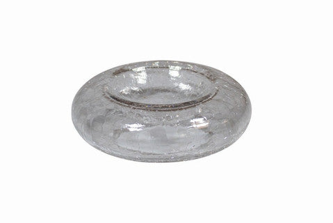 Bol présentation donut verre craquelé transparent 17 cm