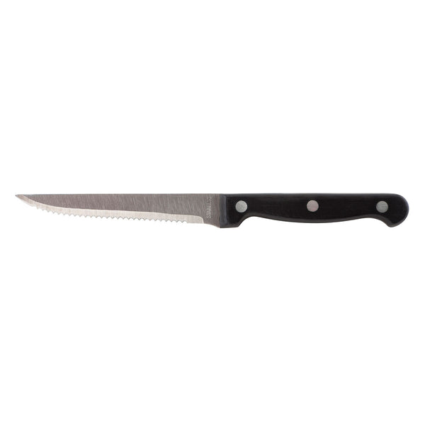 Steak couteau noir poignee 22 cm