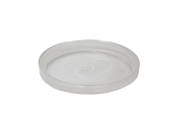 Assiette à bord droit empilable Swirl