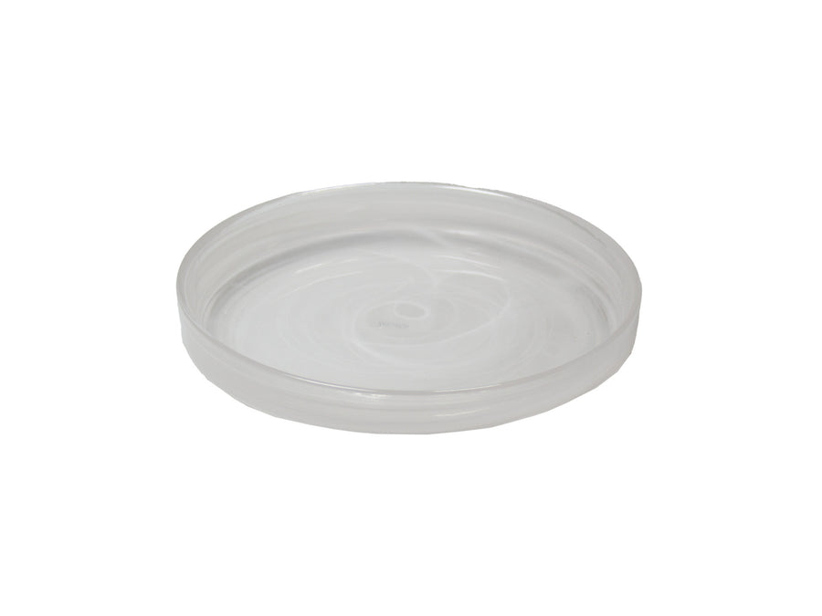 Assiette à bord droit empilable Swirl
